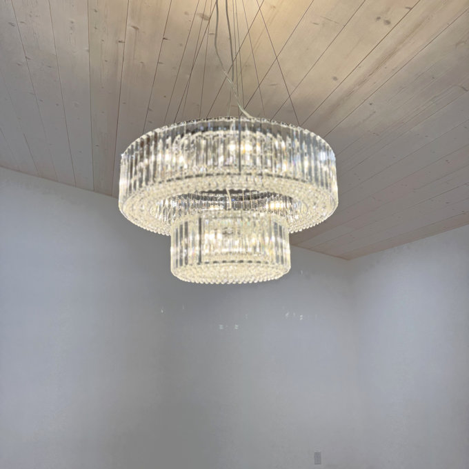 Mercer41 Craggie 12 - Light Crystal Tiered Chandelier & Reviews